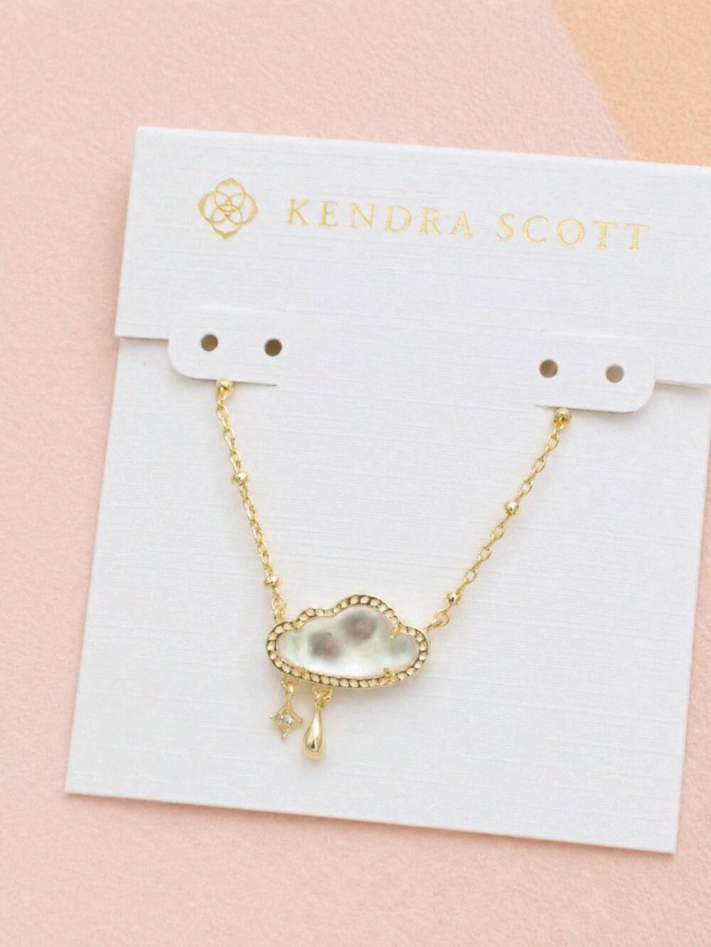Kendra Scott Celeste Cloud Gold Pendant Necklace